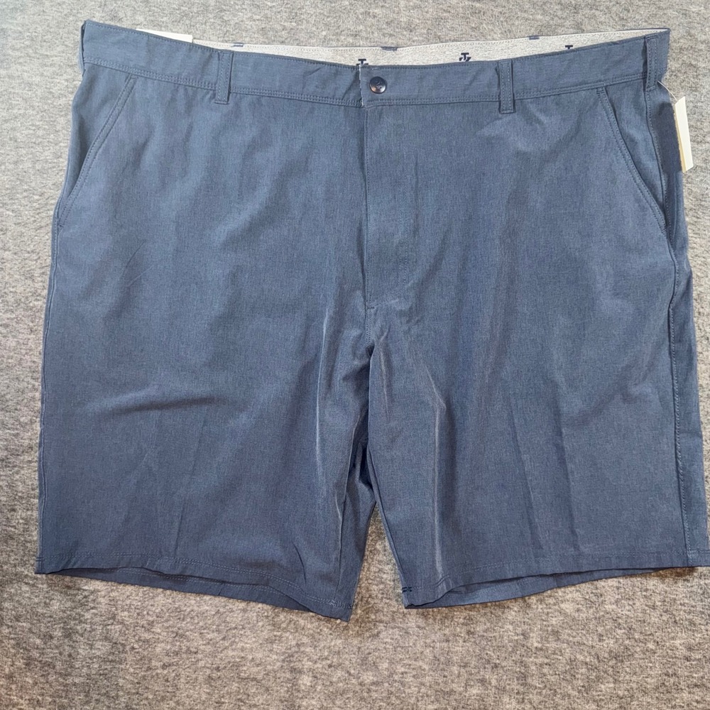 IZOD Men Hybrid Performance Shorts Quick Dry UPF 50 4 Way Stretch Navy Sz 50 NEW